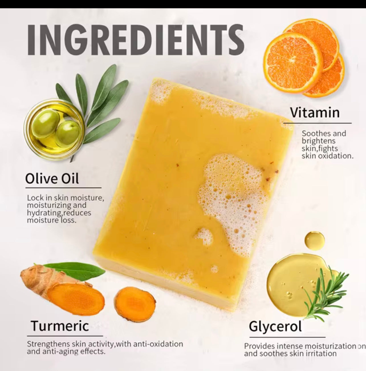 Turmeric soap