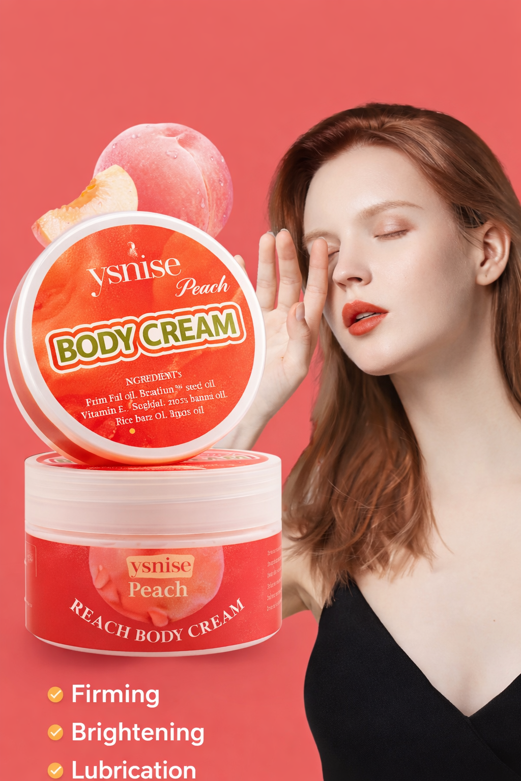 Ysnise Peach Body Cream – Moisturizing & Brightening Body Butter